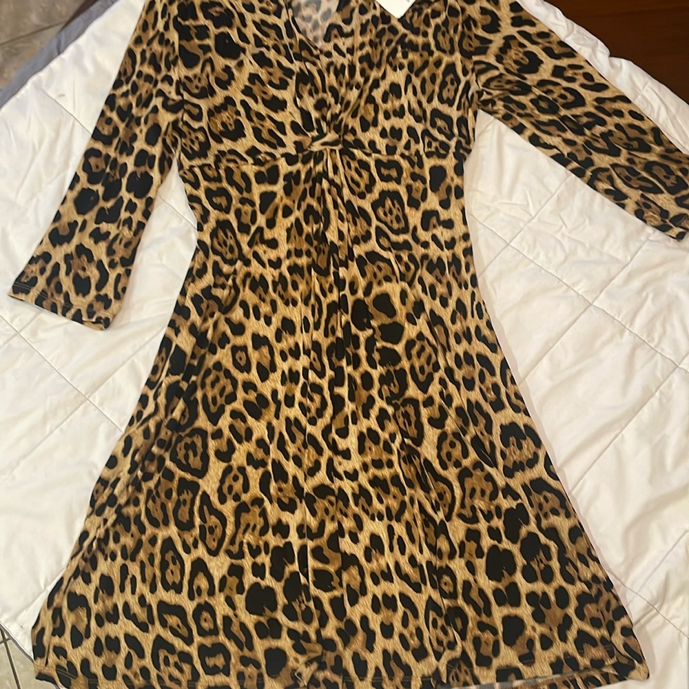 Chico’s Cheetah Print Dress - New With Tags - Size 1